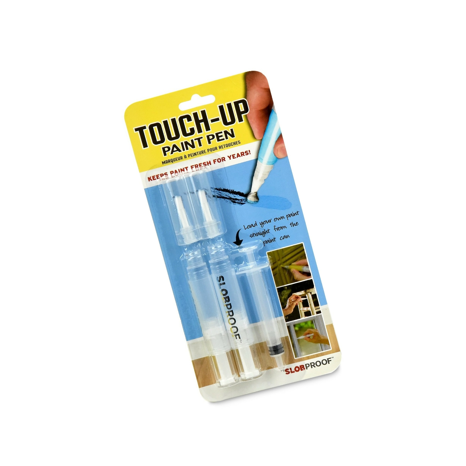 Slobproof TouchUp Paint Pen Fillable Paint Brush Pens for Interior