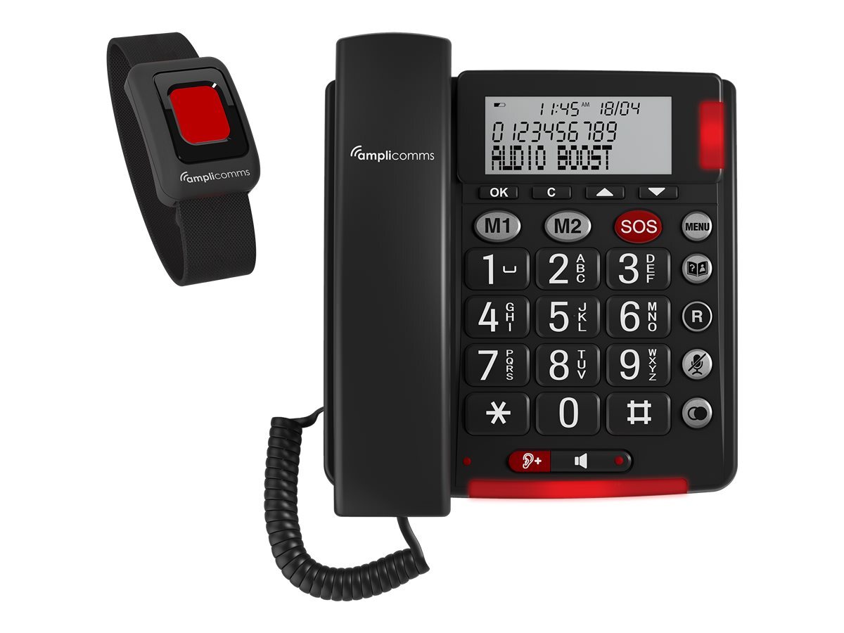 Amplicomms BigTel 50 Alarm Plus Corded phone dark grey ATL1424096