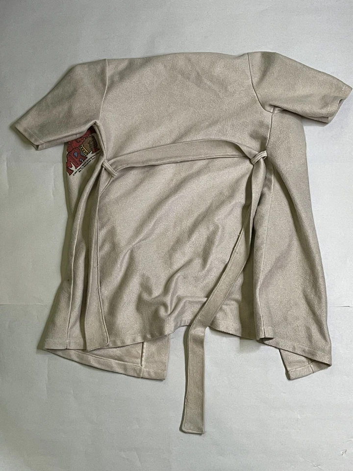 Bata de baño Mr. T Ruby Spears 3T 1984 vintage caqui poliéster completa RARA Foto 3 de 4