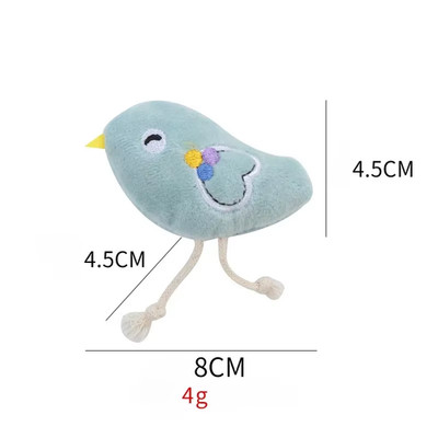 Cute Elephant Hedgehog Bird Shaped Plush Toy Hi Play Contains Catnip Cat Toys In