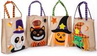 Leinen Halloween-Taschen FüR Kinder SüßIgkeiten Gastgeschenke Party Deko