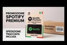 Spotify Premium 12 mesi  – Gift Card ufficiale Italia – Sigillata –family