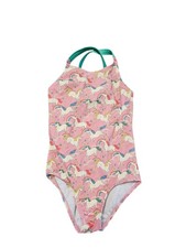Mini Boden Pink unicorn swimsuit 5-6Y Swim Suit One Piece