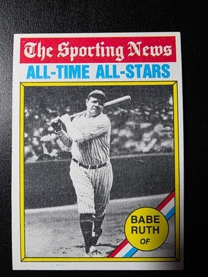 1976 Topps - The Sporting News AllTime All-Stars Babe Ruth #345