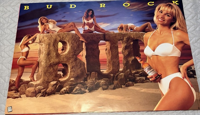 1994 Budweiser Bud Rock Beer Poster - Breweriana Promotional Print