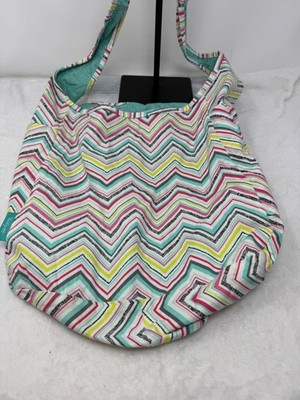 Thirty One Canvas BAG w/ Long Strap 16'' BY 11'' in Zig Zag Pattern