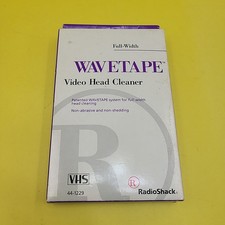 RadioShack VHS WaveTape Full Width Video Head Cleaner 44-1229 Open Box Condition