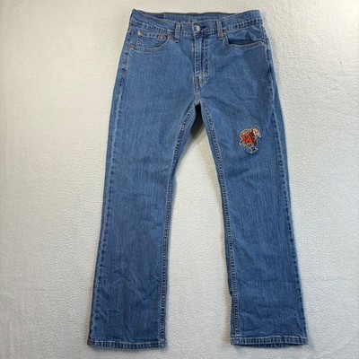 Levis 527 Boot Cut Jeans Mens 33x30 Blue Cowboy Western Ranch Low Rise Patch Y2K