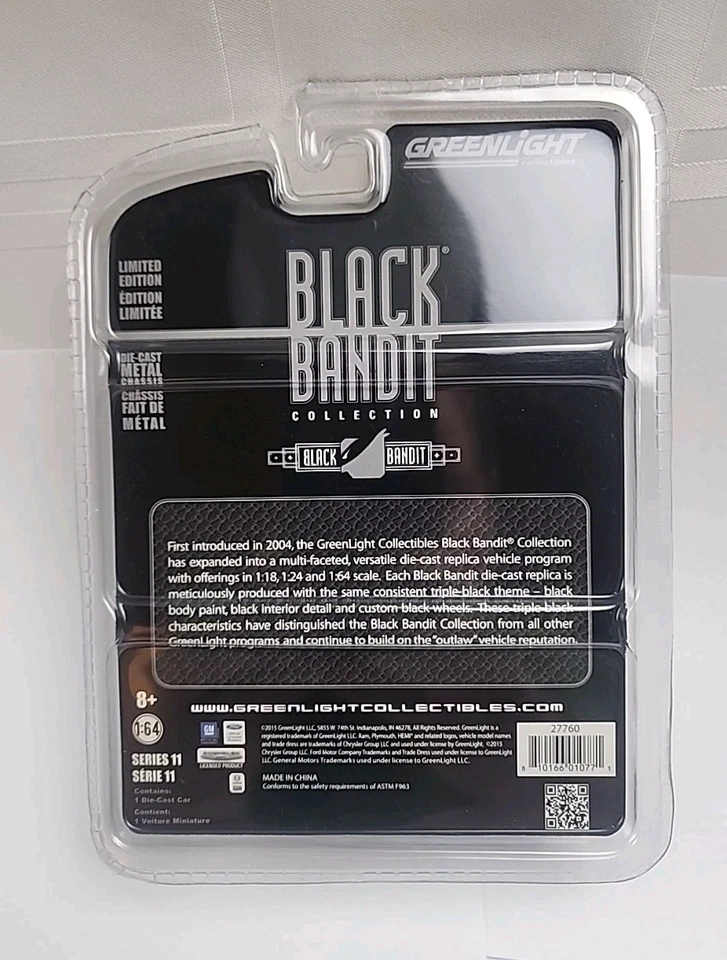 GREENLIGHT BLACK BANDIT SERIES 11 1:64 Ford Crown Victoria Police Interceptor  - Image 4 of 4