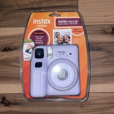 NEW Fujifilm Instax Mini  SE Instant Camera Bundle Purple Blister 10 Film Sheets