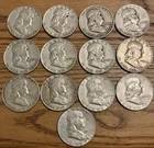 Franklin Silver Half Dollars Lot 90% • 1950–1963 • $6.50 Face Value