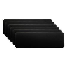 6 Pcs 3x1" Anodized Aluminum Sheet Metal Engraving Blanks 1MM Thin Black