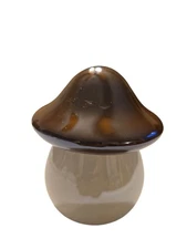 New Mushroom Shape Candle Brown White with Autumn Scents 7"
