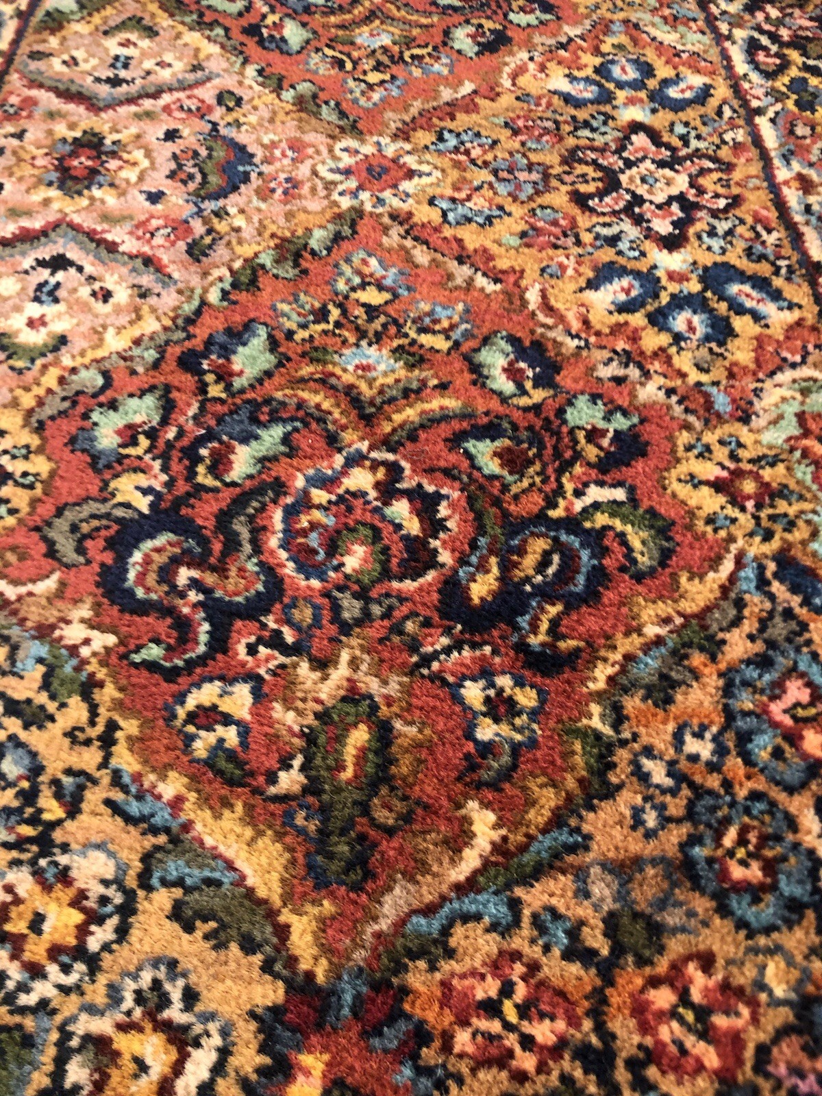 2.2x4 KARASTAN 717 MULTICOLOR PANEL KIRMAN professionally washed