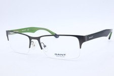 GANT GA 102 SGUN Rectangle Satin Black/Green Interior Eyeglasses Clear Lenses