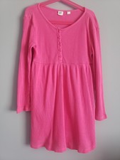 Gap Kids Pink Ribbed Long Sleeve Dress, Size Small 6/7, 100% Cotton