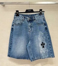Pantaloncini di jeans cromati cuori denim con taglio taglia M