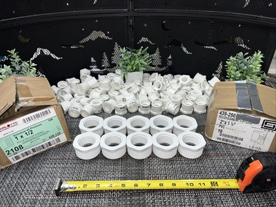 #ad 110 QTY CHARLOTTE SCH 40 PRESSURE 1x1 2 REDUCER BUSHING 2108 438 130 439 250 $100.00