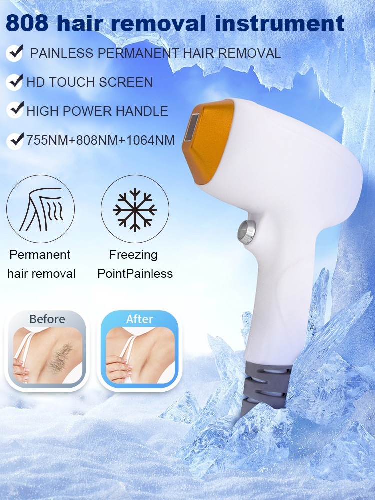 New-Laser Hair Removal for Women and Men - Permanent Painless Ice