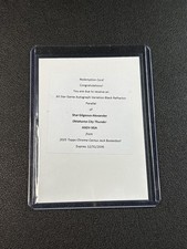 SHAI GILGEOUS ALEXANDER 2025 TOPPS CHROME CACTUS JACK ALL STAR BLACK AUTO /10  