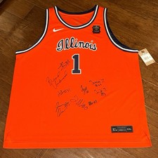 2025-2026 ILLINOIS FIGHTING ILLINI TEAM signed autographed BASKETBALL JERSEY