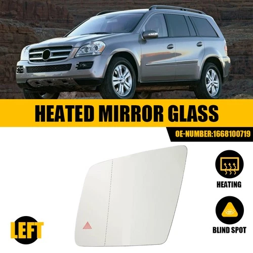 Driver Side Mirror Glass Heat W/Blind Spot for Mercedes W166 ML GLE GL GLS EPU