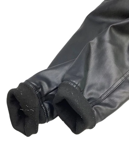 ZARA Faux Leather Jacket Men's Size M Black image 9