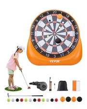 VEVOR Inflatable Soccer Dart Board over 6 ft with 4 Kick Balls 12 Tennis Pump