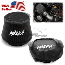 Black Engine Cold Air Intake Pre Filter Conical Cover Water Repellent Washable