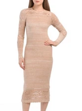 torn by ronny kobo Celeste dress  Midi XS Almond Color