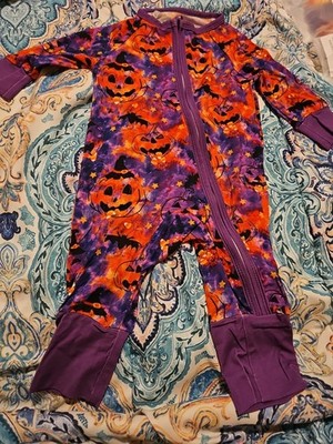Bamboo Sleeper 3 To 6 Months  Purple Pumpkins