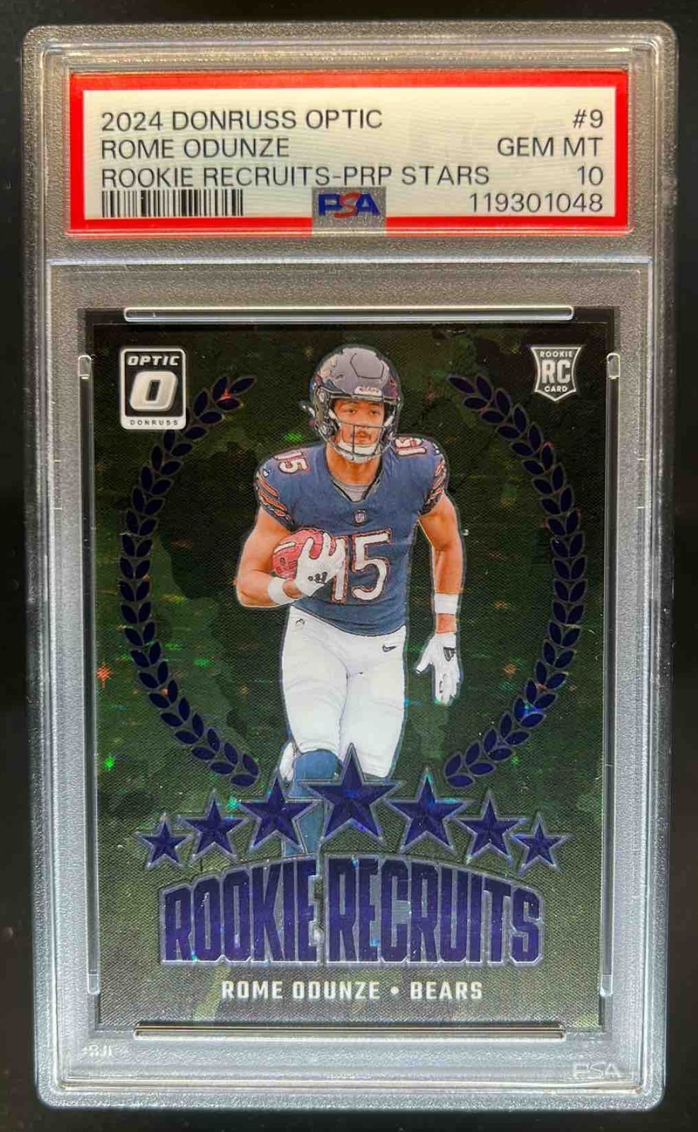 Rome Odunze Panini Donruss Optic Rookie Recruits #9 Purple Stars