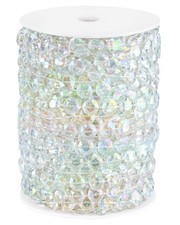 99FT Acrylic Crystal Garland, Iridescent Shimmer - 99ft
