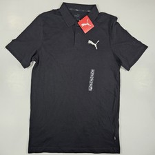 Puma Essential Polo Shirt Men's Size Small Black NEW