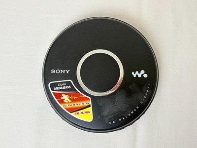 Tragbarer CD Player Sony Walkman D-EJ011 Schwarz Gebraucht Funktionsfähig