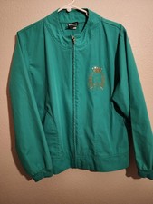 Baby Phat Zip Up Jacket Green Y2K Lightweight Bomber Style No Stains Or Rips