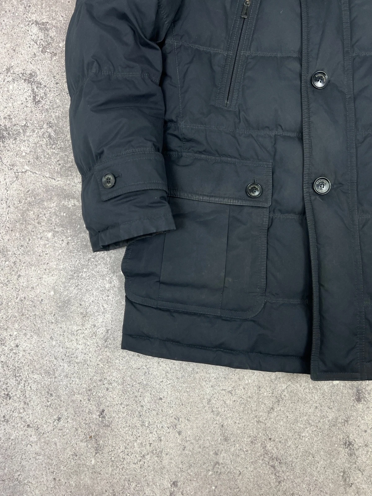 Ermenegildo Zegna Goose Down Jacket Navy Men's size 50 - product detail image 5