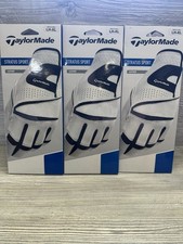 TaylorMade Stratus Sport White Leather Golf Glove Mens XL Left Hand Lot Of 3