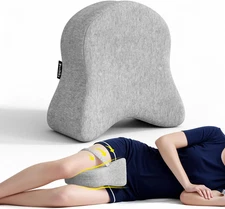 Memory Foam Leg Pillow for Side Sleepers - Relax from Sciatica, Back, HIPS