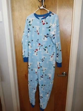 WOMEN'S PAJAMAS ONE PIECE NOT FOOTED SZ SMALL JAMMIES FOR YOUR FAMILY FLEECE
