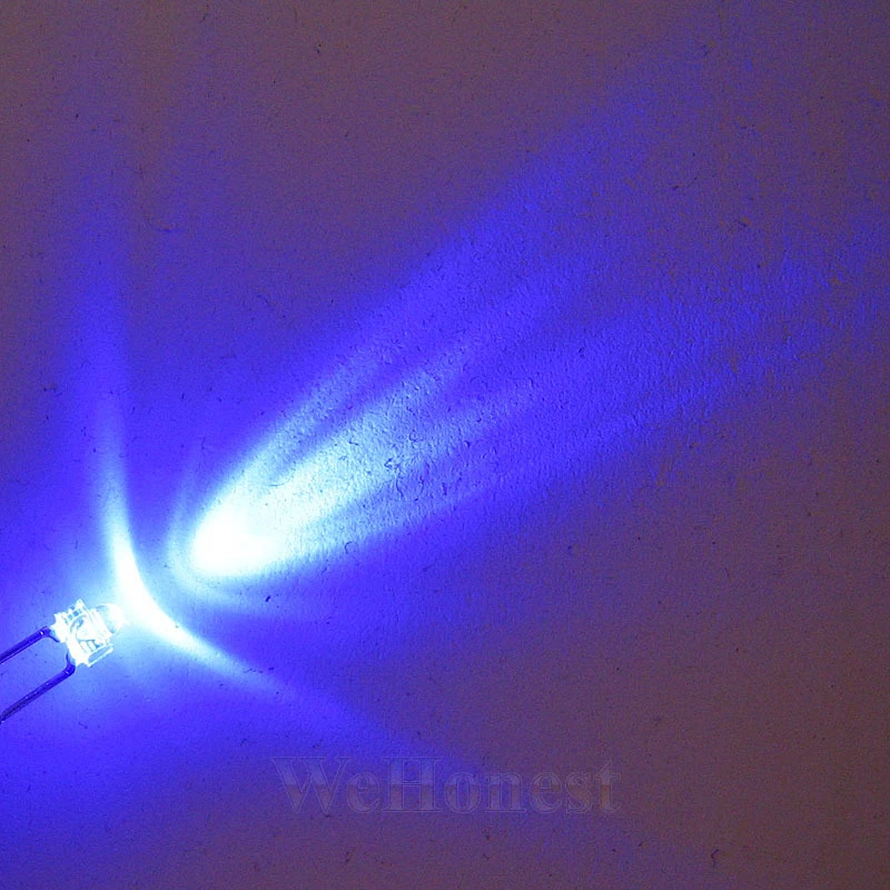 100 pcs Light Emitting Diode LEDs Dia 1.8mm Blue Light