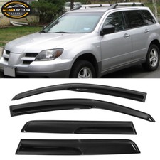 Fits 03-06 Mitsubishi Outlander Mugen Style Window Visors Rain Sun Guard Vent