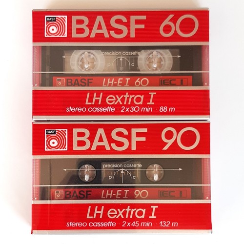 Lot De 3 Cassettes Audio BASF LH Extra I 90 - Neuves Sous Blister