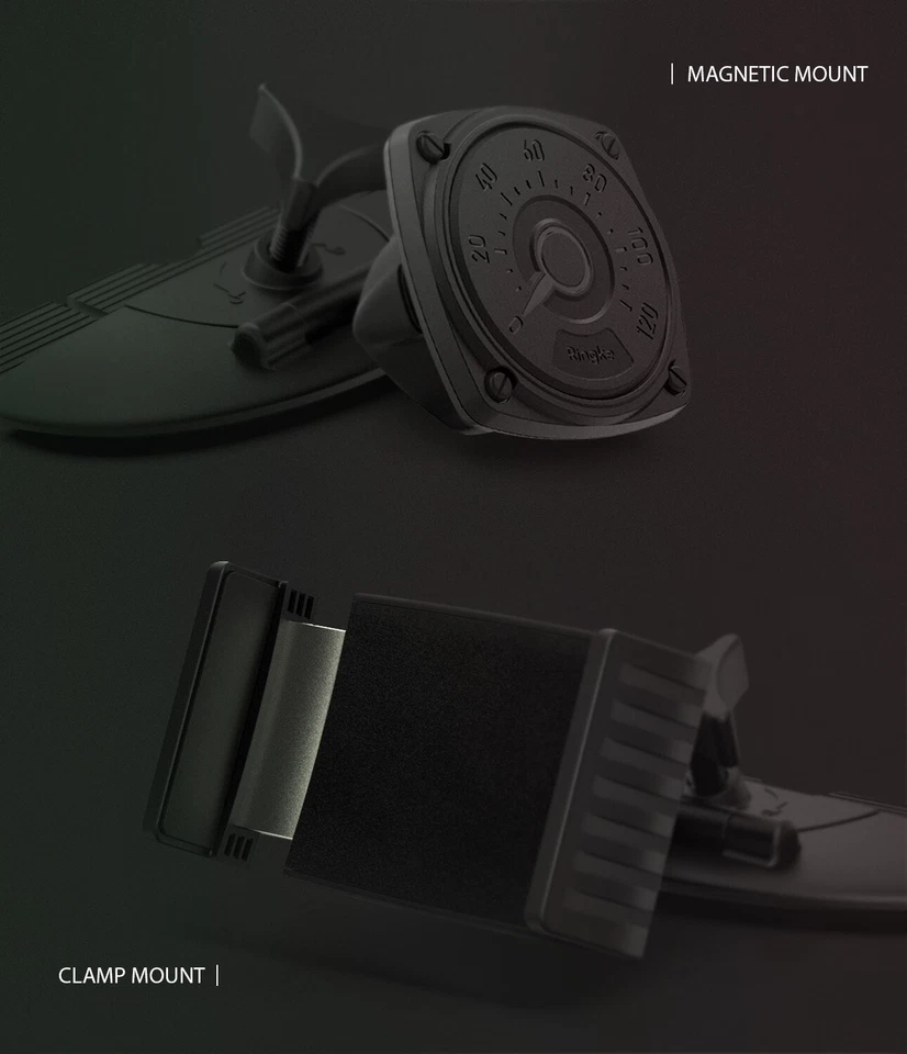 Ringke 2 in 1 Gear CD Slot Car Phone Holder Magnetic Cradle Mount 360° Rotation - Image 3 of 4