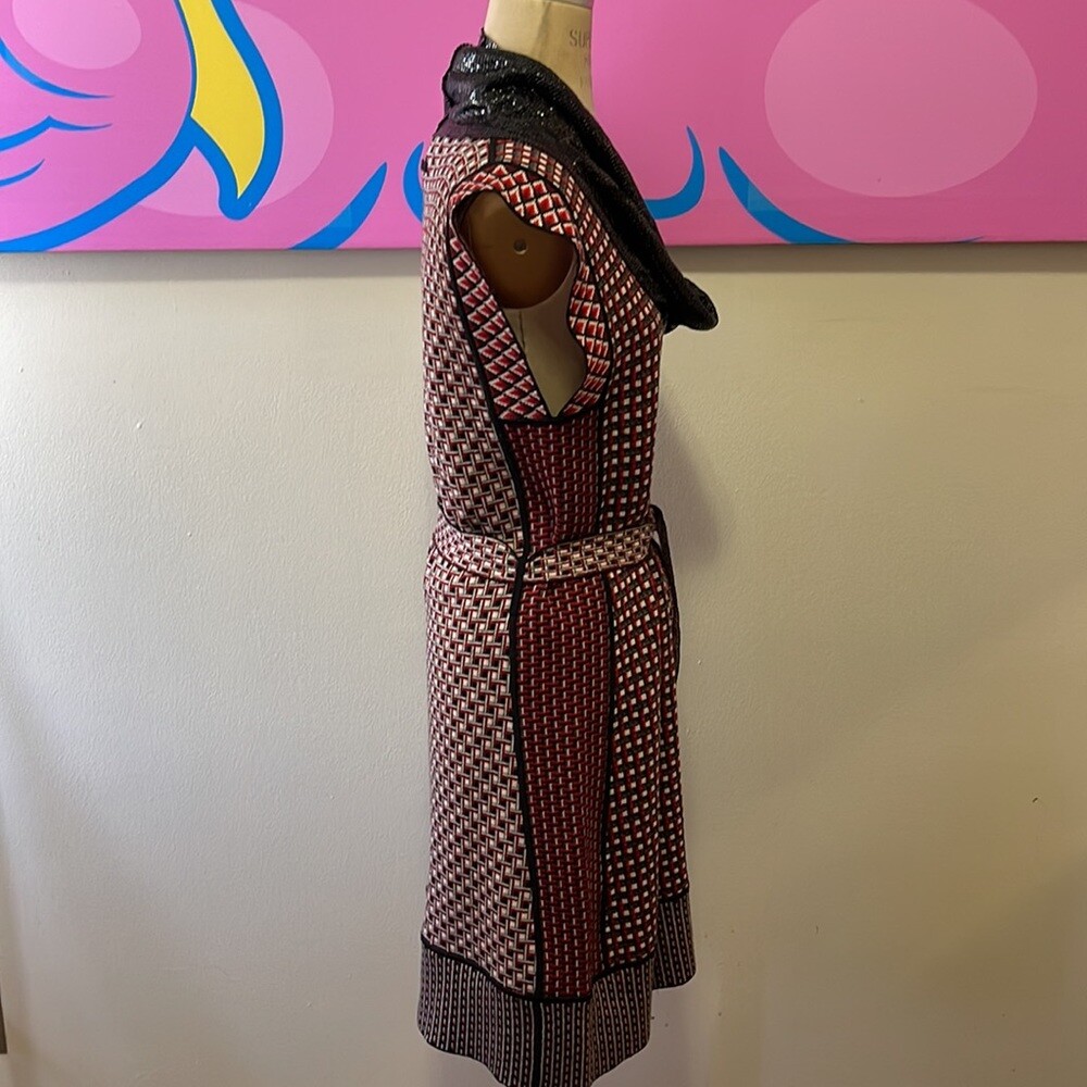 Jean Paul Gaultier Wool Knit Mod Chain Mail Mestal Mesh Dress NWT image 5