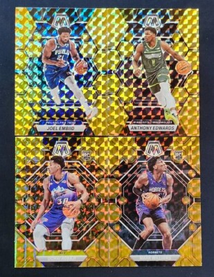 2022-23 Mosaic Basketball REACTIVE YELLOW PRIZMS with