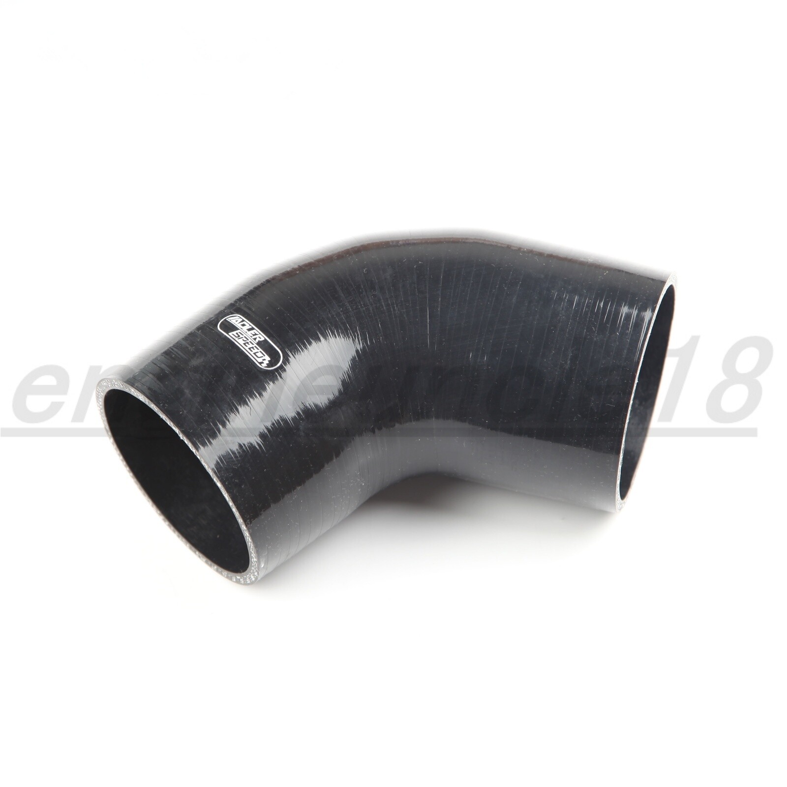 4Ply 1" 2" 3" 4" ID Silicone Hose 30/60/90 Degree Elbow Coupler Pipe Black USA.