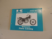  Parts Catalog List Kawasaki LTD 250 Z250 -W1 Parts Catalog Workshop Manual 