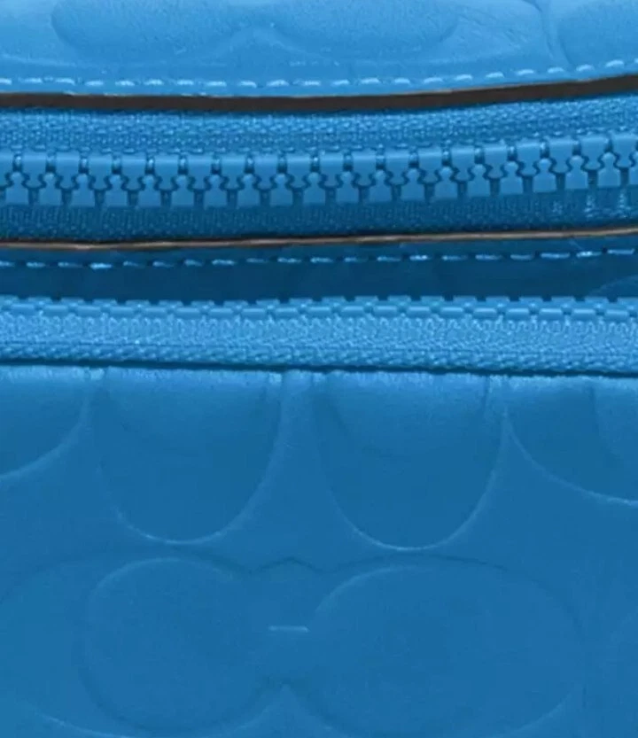 Borsa Coach Sprint cintura 24 pelle blu Jay CH073