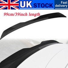 Gloss Black 99cm Universal Rear Upper Boot Trunk Spoiler Lip Extension Wing UK